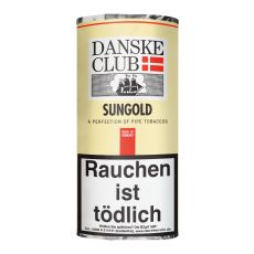 Pouch Danske Club Pfeifentabak Sungold 50g. Tabak für die Pfeife Danske Club Sungold/Vanilla im 50g Päckchen.