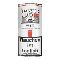 Pouch Danske Club Pfeifentabak White/Weiss 50g. Tabak für die Pfeife Danske Club white/weiss im 50g Päckchen.