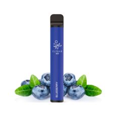 Elfbar 600 Einweg E-Zigarette Blueberry. Dunkelblaues Gerät mit Blaubeeren.