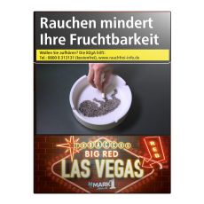 Schachtel Zigaretten Las Vegas Big Red. Rote Packung mit Las Vegas Logo mit Mark 1 Aufschrift.