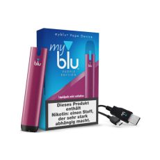 Packung myblu Vape Device Color Editon purple-lila. E-Zigarette myblu Color Edition purple-lila.