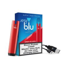 Packung myblu Vape Device Color Editon red/rot. E-Zigarette myblu Color Edition red/rot.