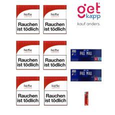 Fair Play Tabak Red 40g Dose Sparset Extra Hülsen Blau 6er