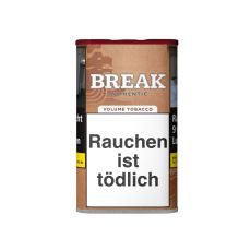 Dose  Tabak Break Tabak Authentic 65g. Braune Dose mit weißem Break Logo.