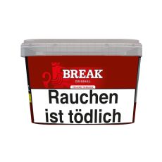 Eimer Tabak Break Original rot Big Box 150g. Roter Eimer mit weißer Break Aufschrift.