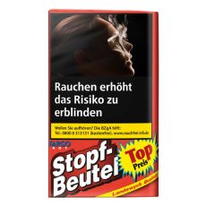 Pouch Tabak Fargo Stopf-Beutel Rot. Rotes Päckchen mit weißer Stopf Beutel Auschrift und Top Preis Buttom.