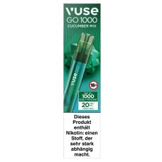 Vuse Go 1000 Cucumber Mix Einweg E-Zigarette 20mg/ml Nikotin