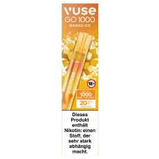 Vuse Go 1000 Mango Ice Einweg E-Zigarette 20mg/ml Nikotin