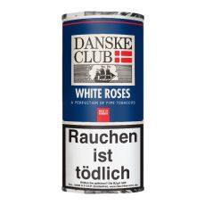 Pouch Danske Club Pfeifentabak White Roses 50g. Tabak für die Pfeife Danske Club white-roses im 50g Päckchen.
